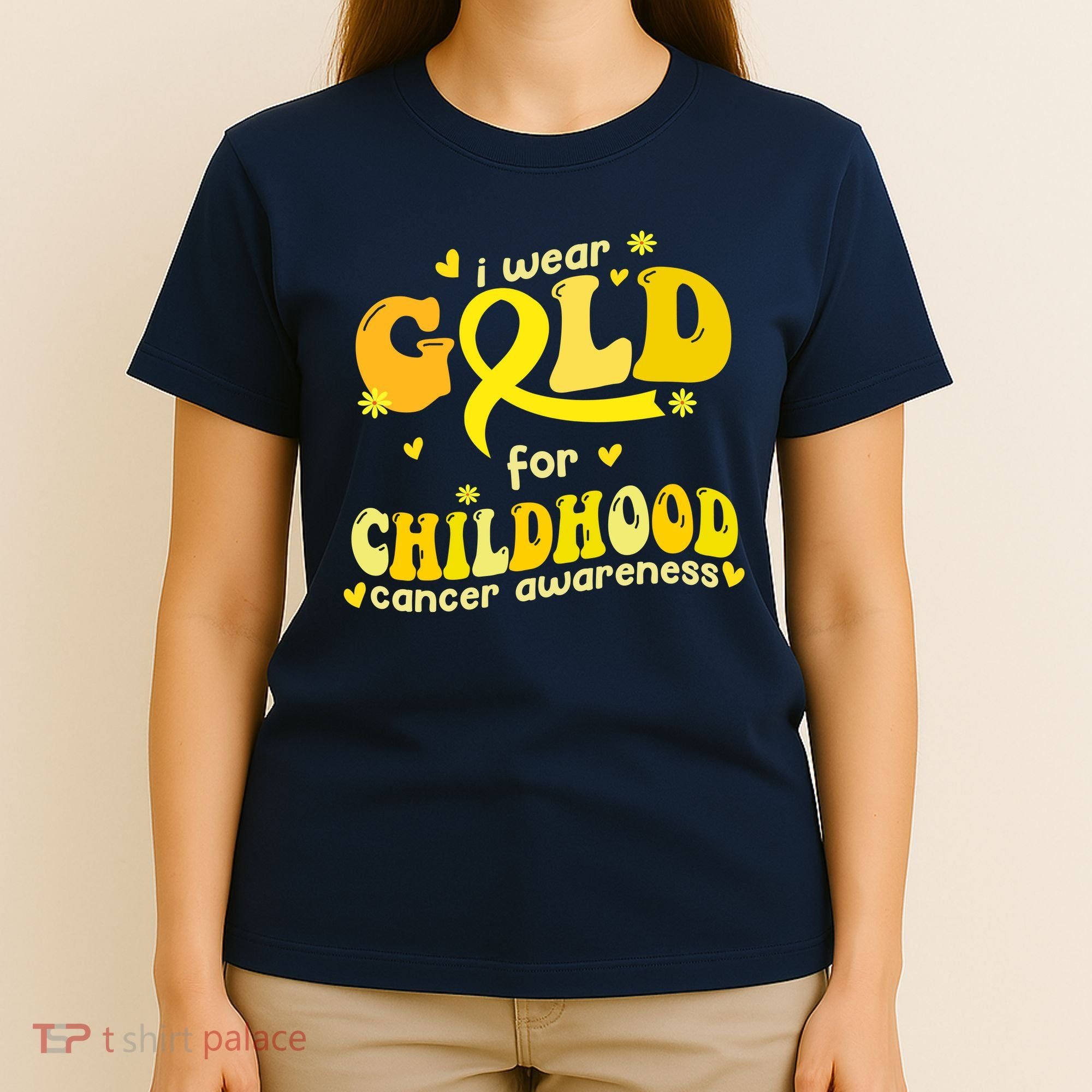 I Wear Gold For Childhood Cancer Awareness T-Shirt