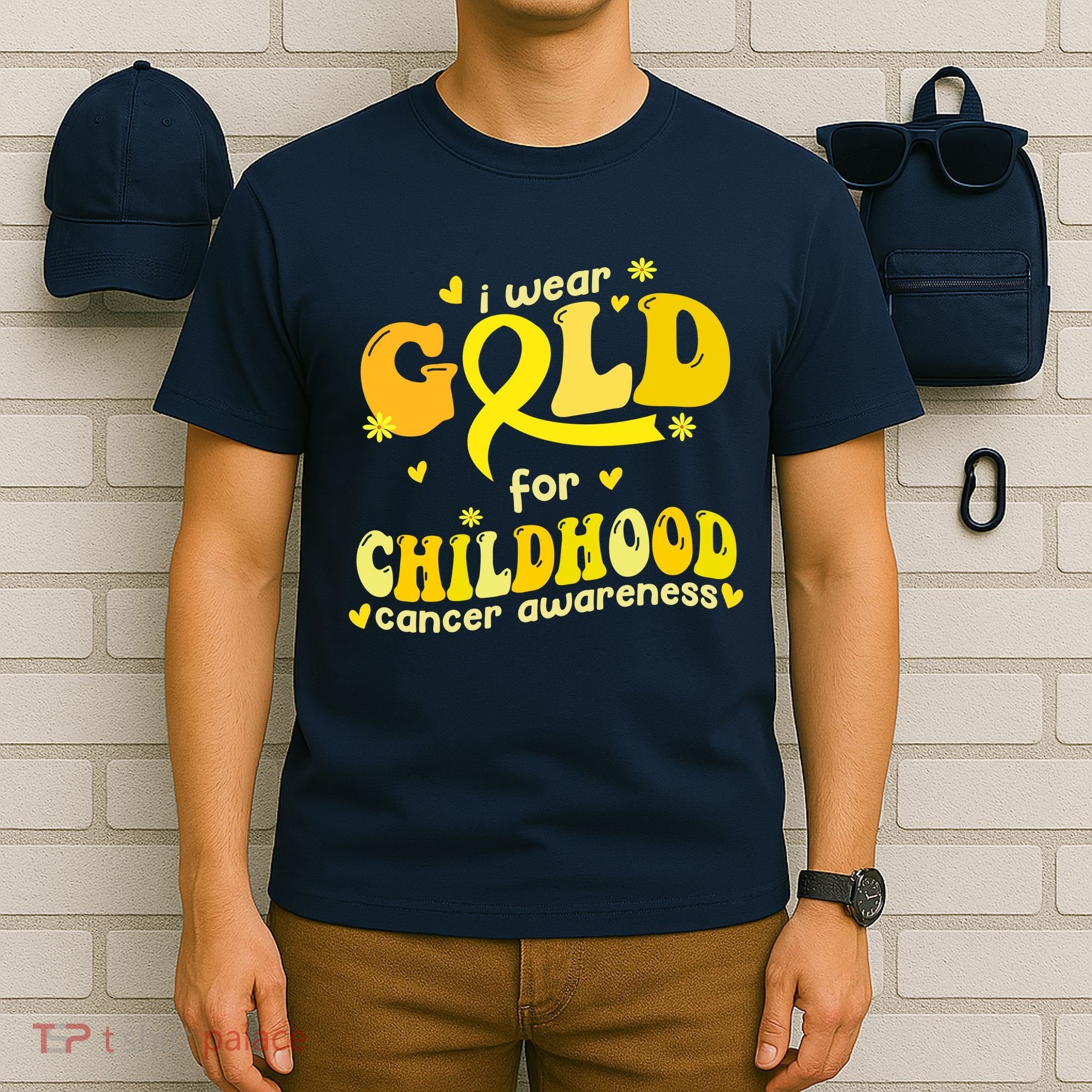 I Wear Gold For Childhood Cancer Awareness T-Shirt