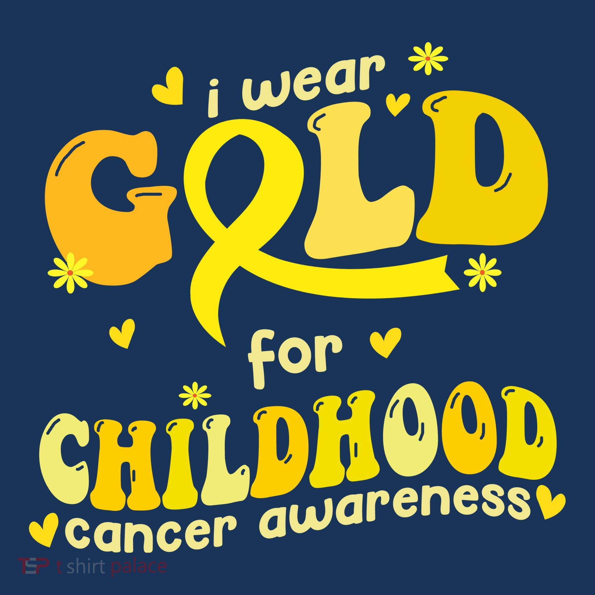I Wear Gold For Childhood Cancer Awareness Women's Hoodie