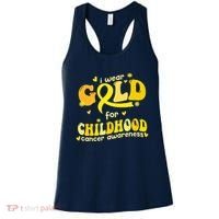 I Wear Gold For Childhood Cancer Awareness Women's Tank Top thumb 0