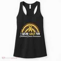 I Wear Gold For Childhood Cancer Awareness Women's Tank Top thumb 0
