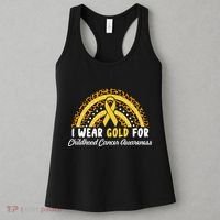I Wear Gold For Childhood Cancer Awareness Women's Tank Top thumb 3