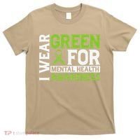 I Wear Green Mental Health Awareness Mental Health Matters T-Shirt thumb 0