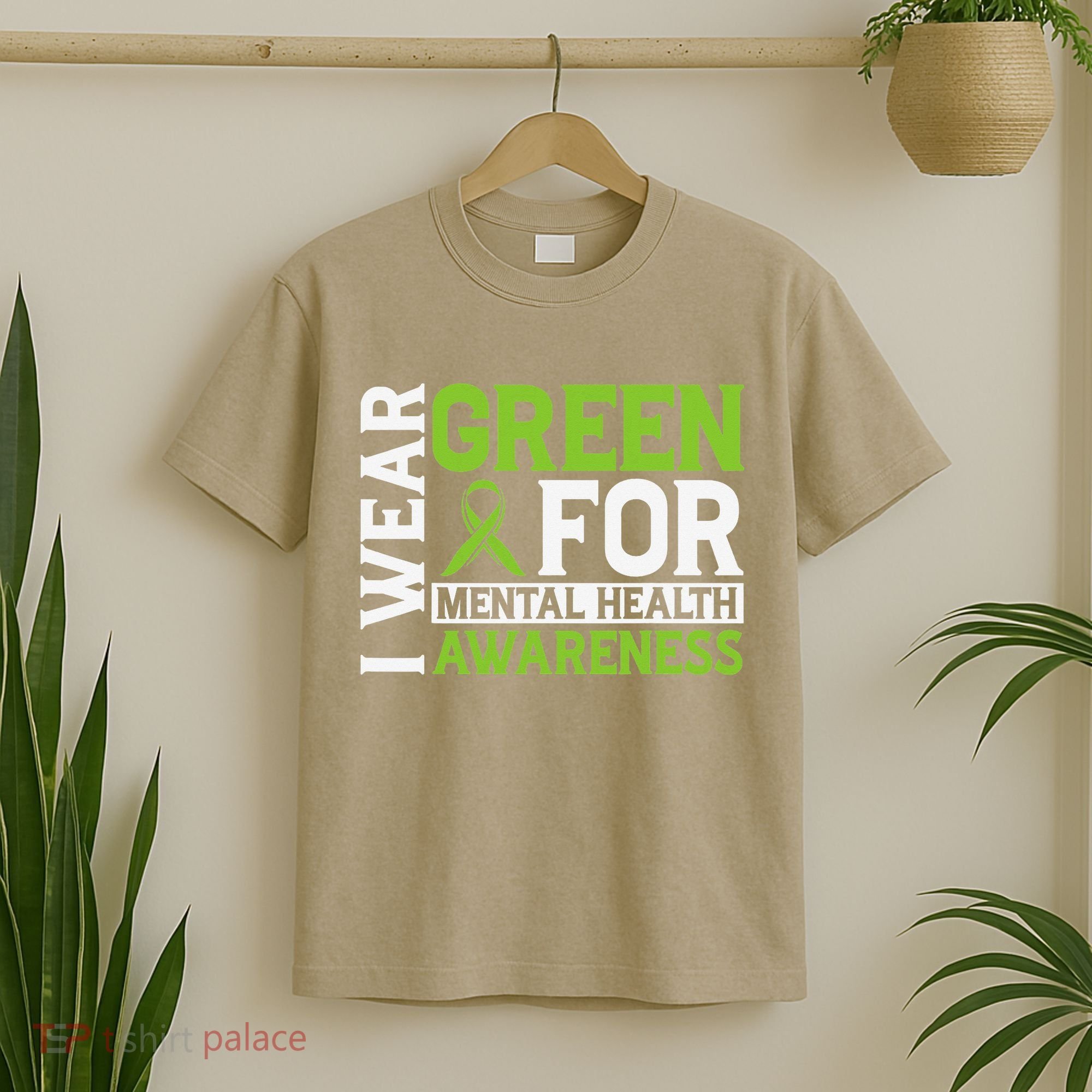 I Wear Green Mental Health Awareness Mental Health Matters T-Shirt