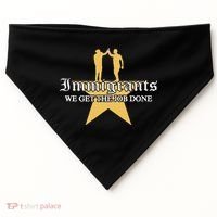 Immigrants We Get The Job Done Stars USA-Made Doggie Bandana thumb 0