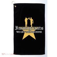 Immigrants We Get The Job Done Stars Golf Towel thumb 0