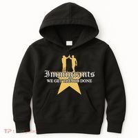 Immigrants We Get The Job Done Stars Kids Hoodie thumb 0