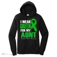I Wear Green For My Aunt Cerebral Palsy Awareness Feather Cool Gift Women's Hoodie thumb 0