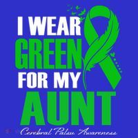 I Wear Green For My Aunt Cerebral Palsy Awareness Feather Cool Gift T-Shirt thumb 7
