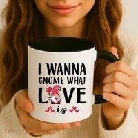 I Wanna Gnome What Love Is Valentine Day Coffee Mug thumb 3