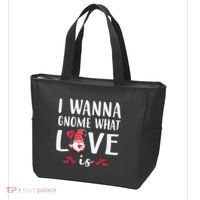 I Wanna Gnome What Love Is Valentine Day Tote Bag thumb 3