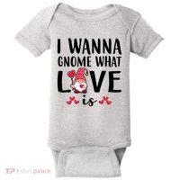 I Wanna Gnome What Love Is Valentine Day Baby Bodysuit thumb 0
