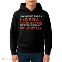 I Was Going To Be A Liberal For Halloween Kids Hoodie thumb 4