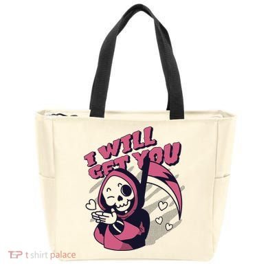 I Will Get You Grim Reaper Cute Gift Tote Bag