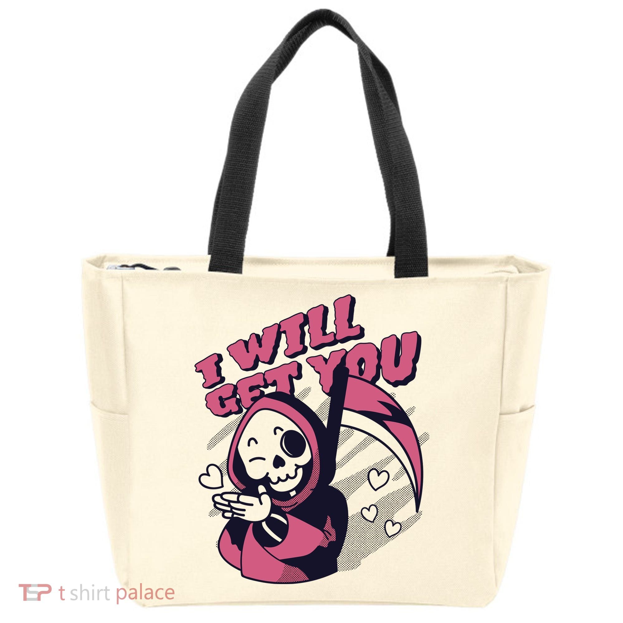 I Will Get You Grim Reaper Cute Gift Tote Bag