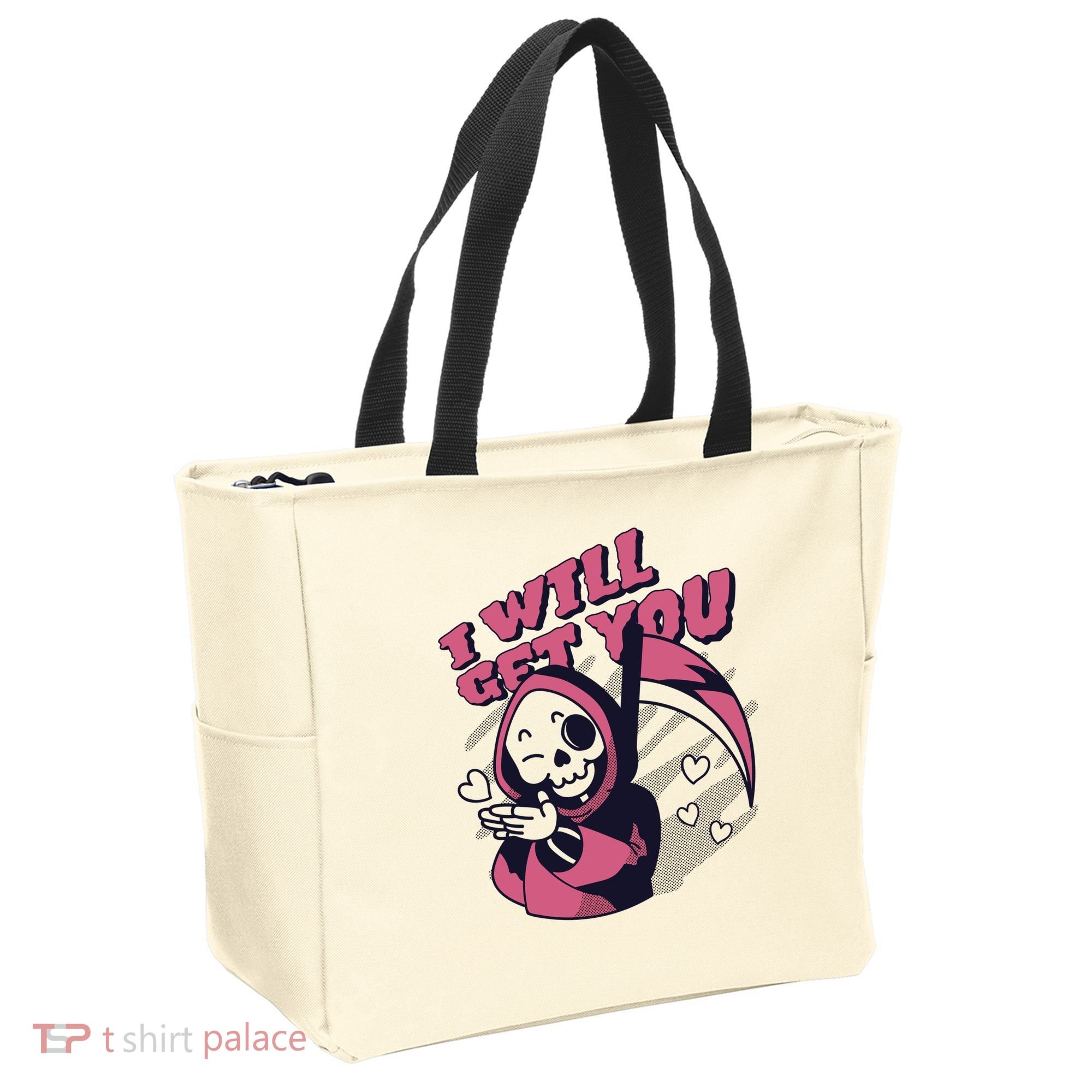 I Will Get You Grim Reaper Cute Gift Tote Bag