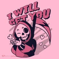 I Will Get You Grim Reaper Cute Gift Coaster thumb 2