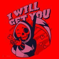 I Will Get You Grim Reaper Cute Gift Santa Hat thumb 1