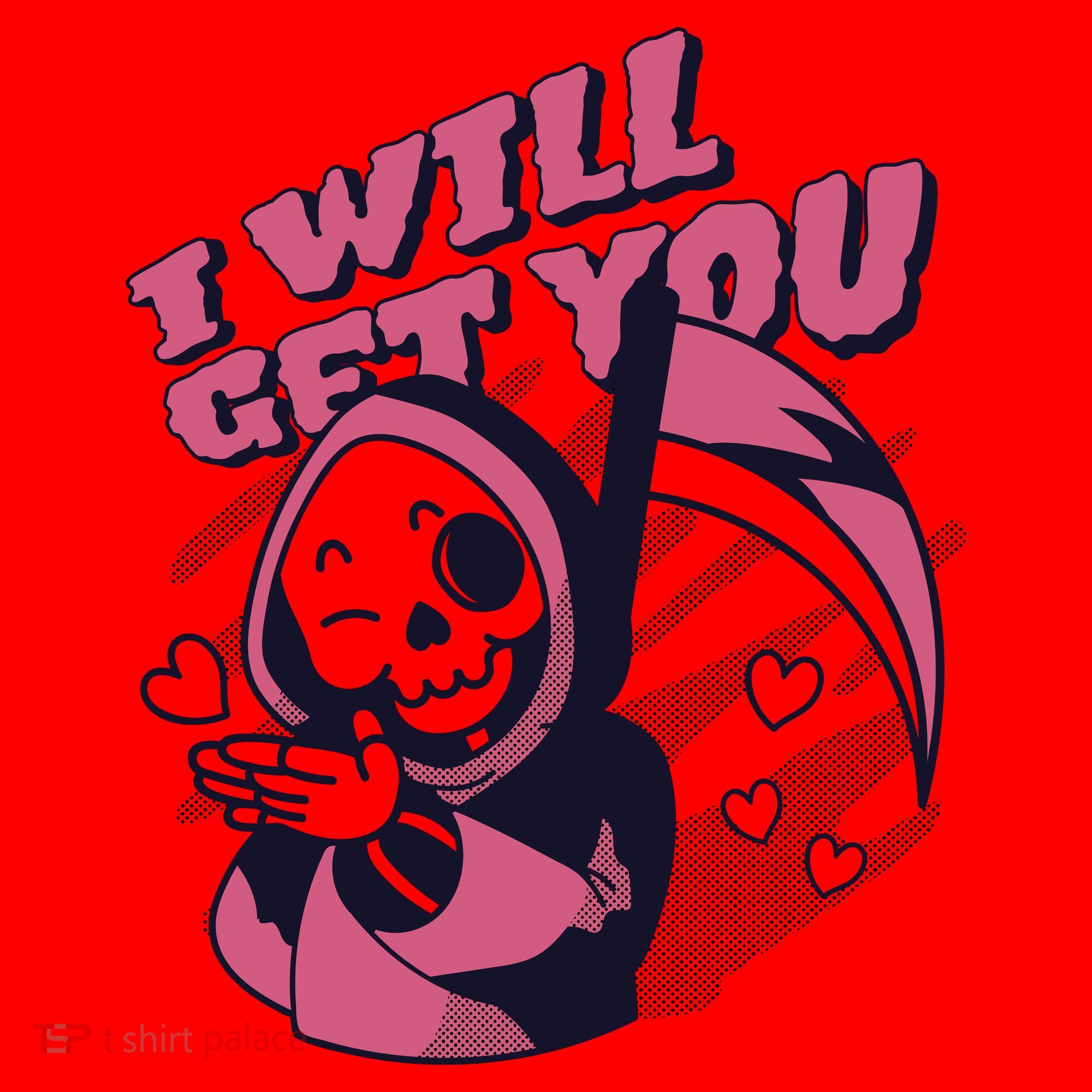 I Will Get You Grim Reaper Cute Gift Santa Hat