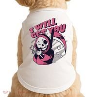I Will Get You Grim Reaper Cute Gift Doggie Tank thumb 0