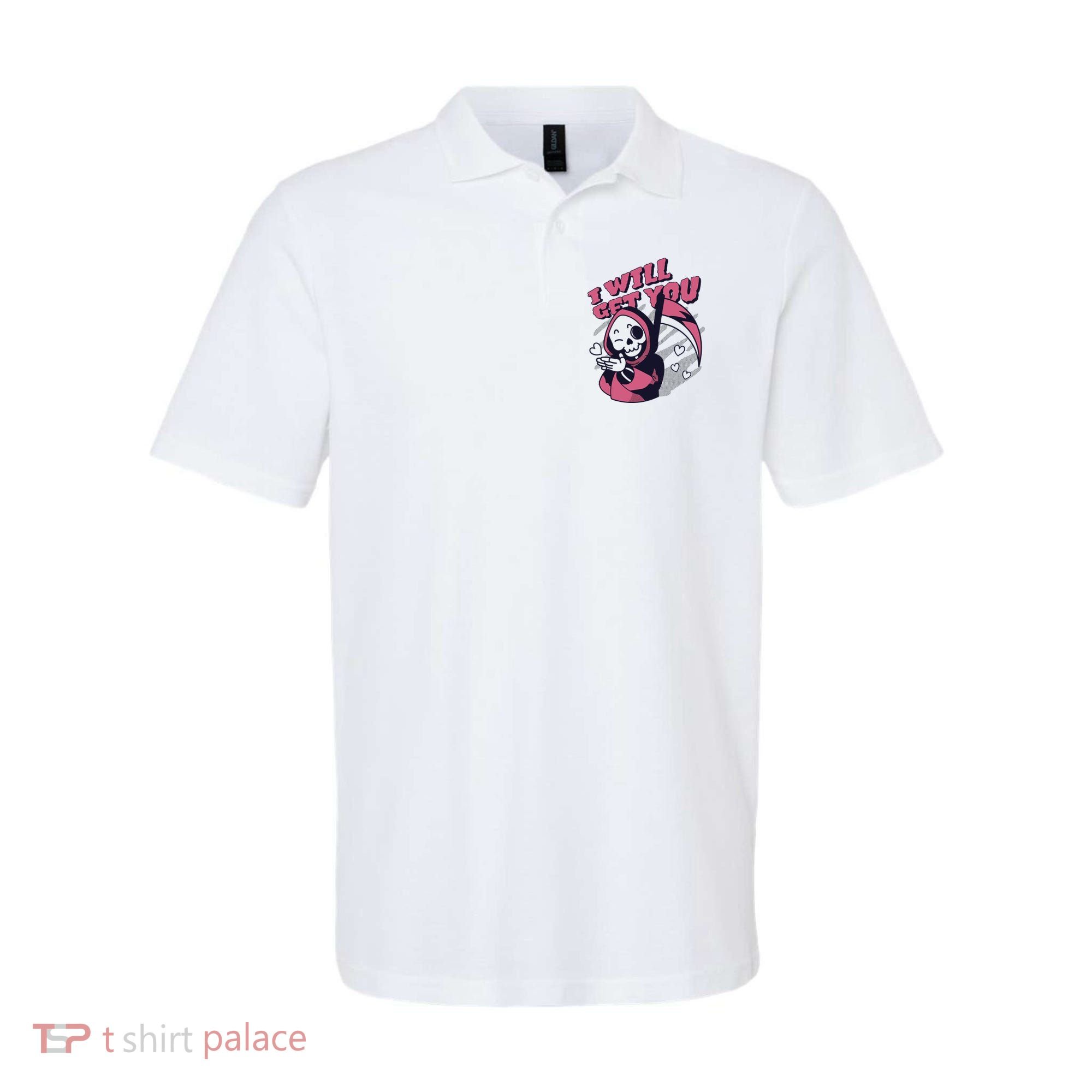I Will Get You Grim Reaper Cute Gift Polo