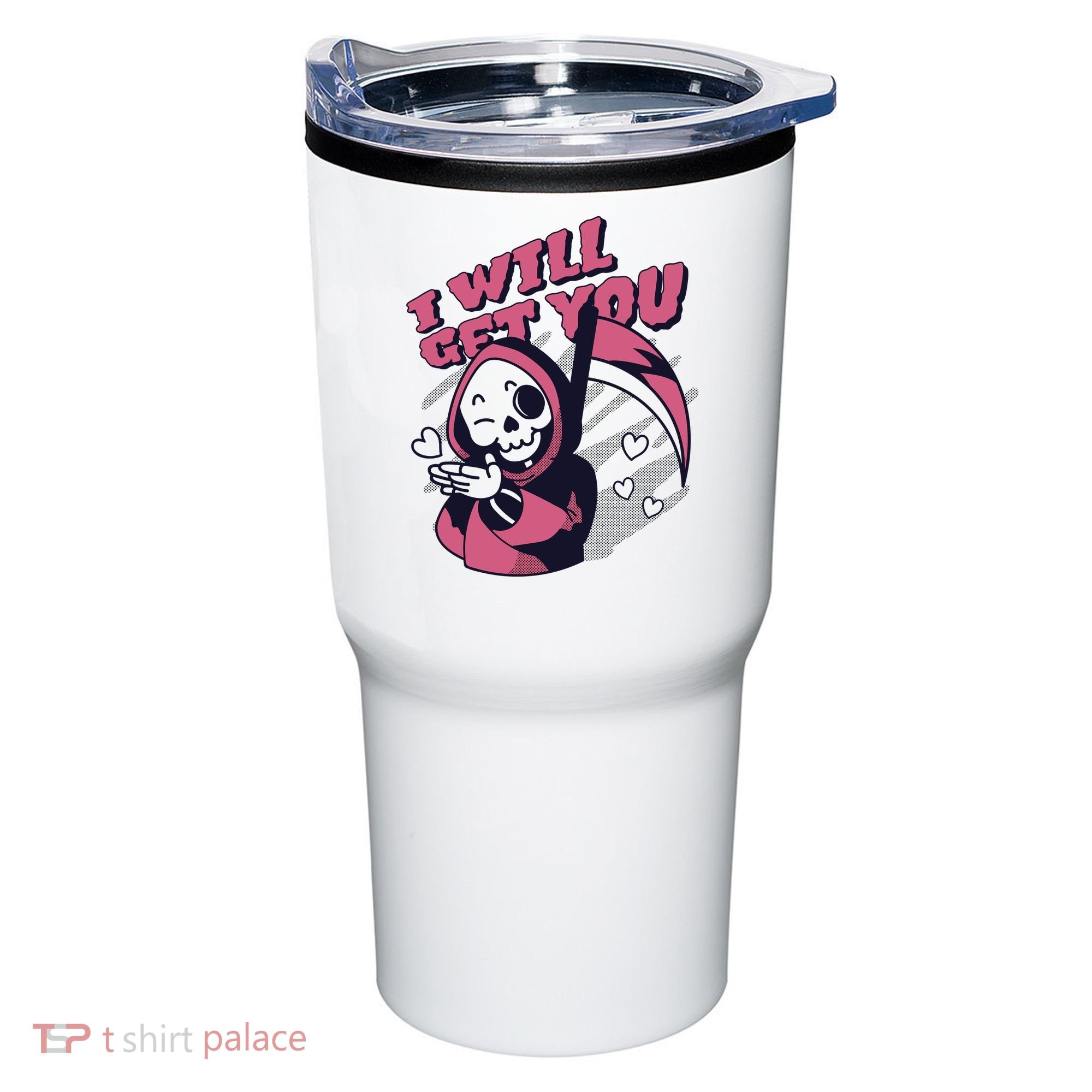 I Will Get You Grim Reaper Cute Gift Tumbler