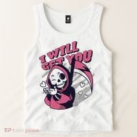 I Will Get You Grim Reaper Cute Gift Tank Top thumb 2