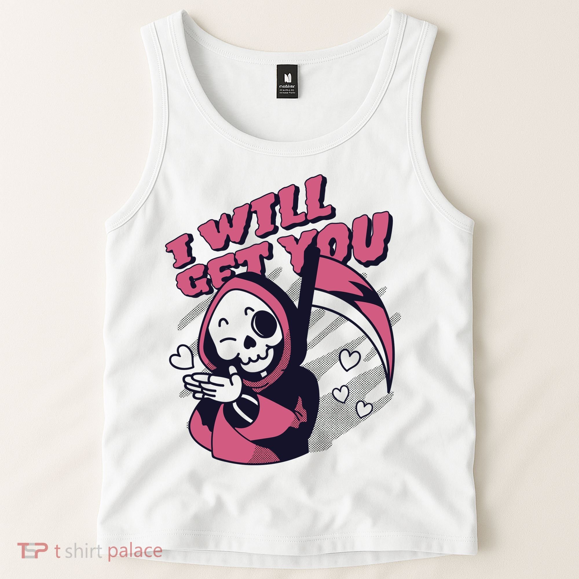 I Will Get You Grim Reaper Cute Gift Tank Top