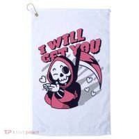 I Will Get You Grim Reaper Cute Gift Golf Towel thumb 0