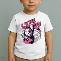 I Will Get You Grim Reaper Cute Gift Toddler T-Shirt thumb 2