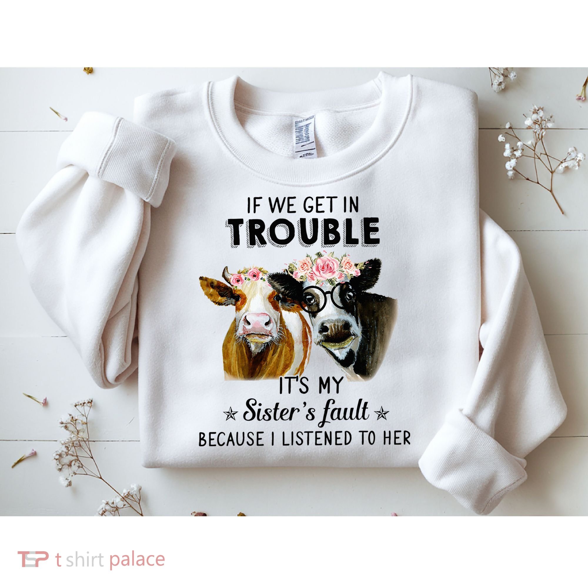 If We Get In Trouble ItS My SisterS Fault Sweatshirt