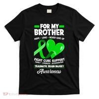 I Wear Green For My Brother TBI Brain Injury Awareness T-Shirt thumb 0