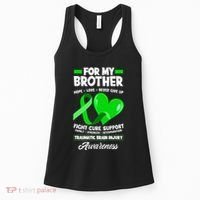 I Wear Green For My Brother TBI Brain Injury Awareness Women's Tank Top thumb 0