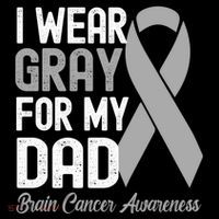 I Wear Gray For My Dad Brain Cancer Awareness Gift Coffee Mug thumb 5