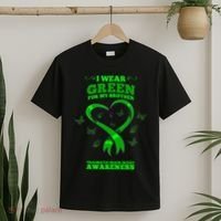 I Wear Green For My Brother Traumatic Brain Injury Awareness T-Shirt thumb 2