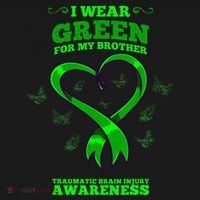I Wear Green For My Brother Traumatic Brain Injury Awareness Women's Tank Top thumb 5
