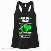 I Wear Green For My Mom Mother TBI Brain Injury Awareness Women's Tank Top thumb 0