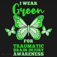 I Wear Green For Traumatic Brain Injury TBI Awareness Mousepad thumb 1