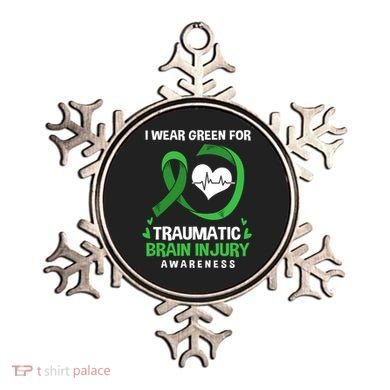 I Wear Green For Traumatic Brain Injury Awareness Gift Ornament