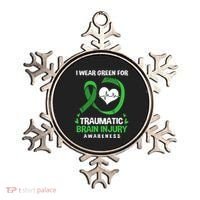 I Wear Green For Traumatic Brain Injury Awareness Gift Ornament thumb 0