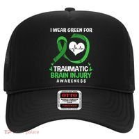 I Wear Green For Traumatic Brain Injury Awareness Gift Hat thumb 0