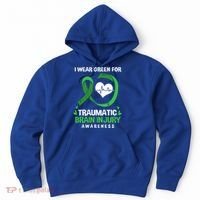 I Wear Green For Traumatic Brain Injury Awareness Gift Hoodie thumb 0