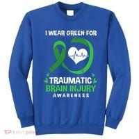 I Wear Green For Traumatic Brain Injury Awareness Gift Sweatshirt thumb 0