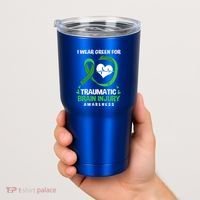 I Wear Green For Traumatic Brain Injury Awareness Gift Tumbler thumb 2