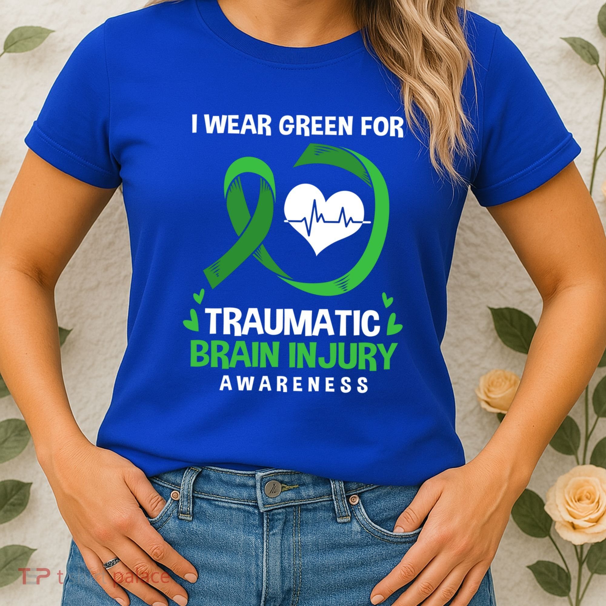 I Wear Green For Traumatic Brain Injury Awareness Gift Women's T-Shirt