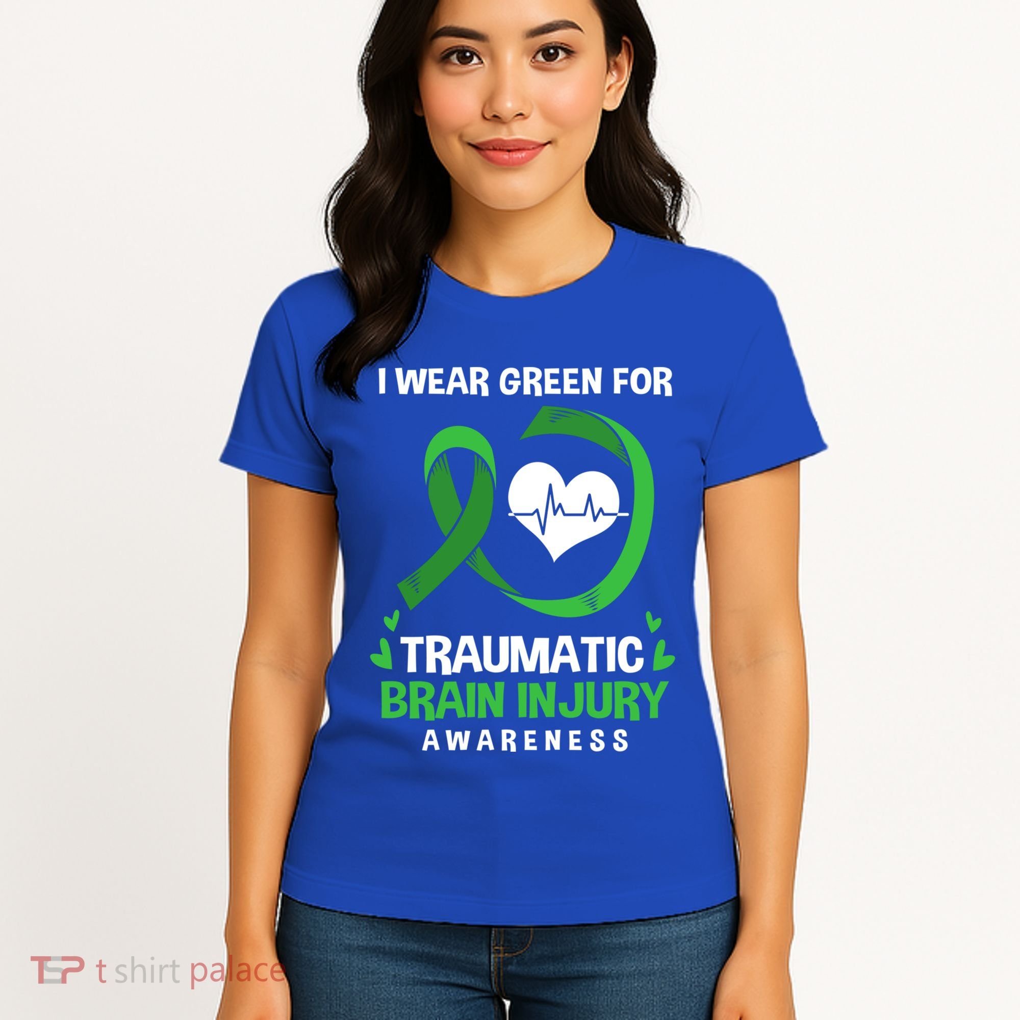 I Wear Green For Traumatic Brain Injury Awareness Gift Women's T-Shirt