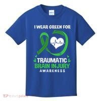 I Wear Green For Traumatic Brain Injury Awareness Gift Kids T-Shirt thumb 0
