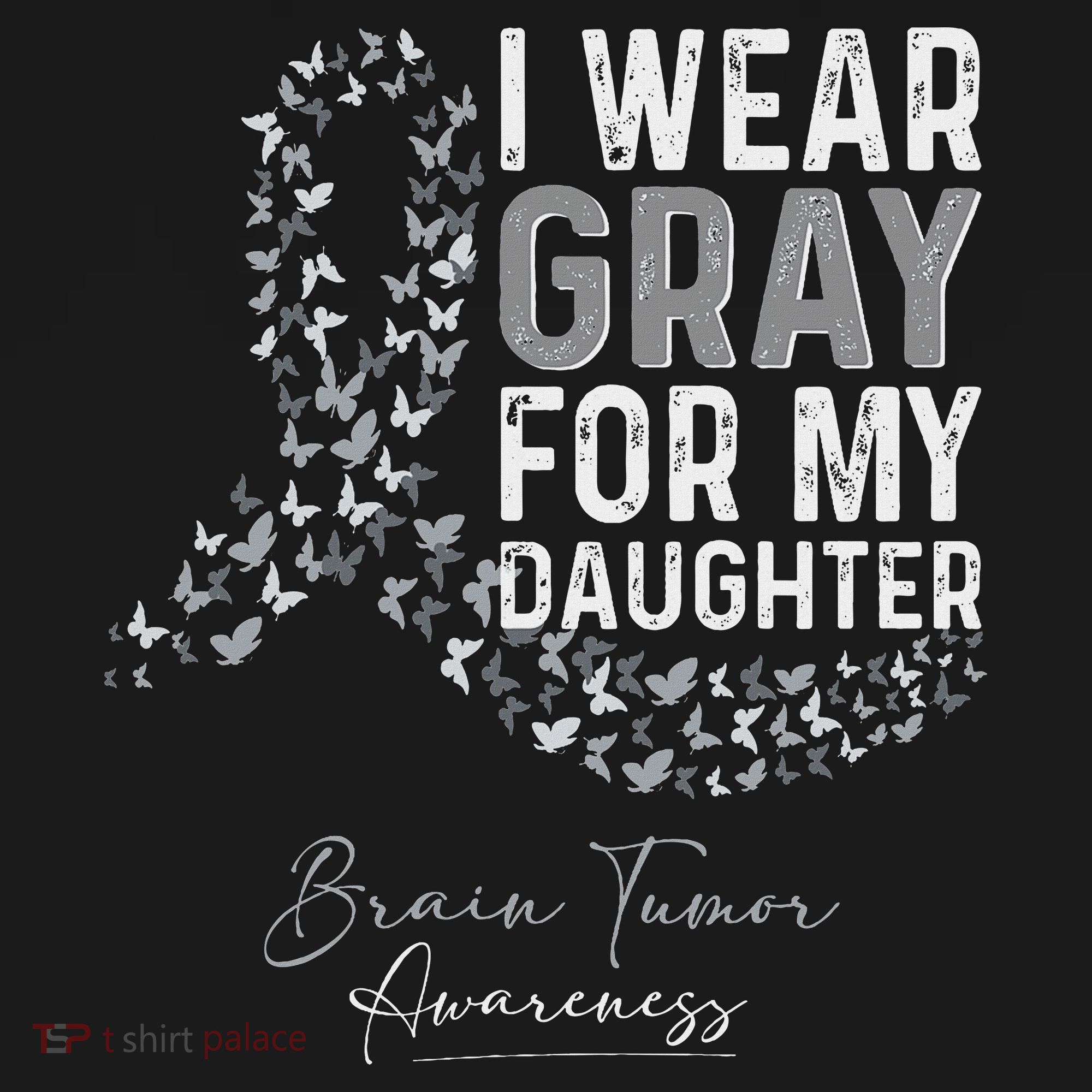 I Wear Gray For My Daughter Brain Tumor Awareness Month Sweatshirt