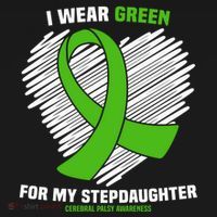 I Wear Green For My Stepdaughter Cerebral Palsy Awareness Funny Gift Women's Hoodie thumb 2
