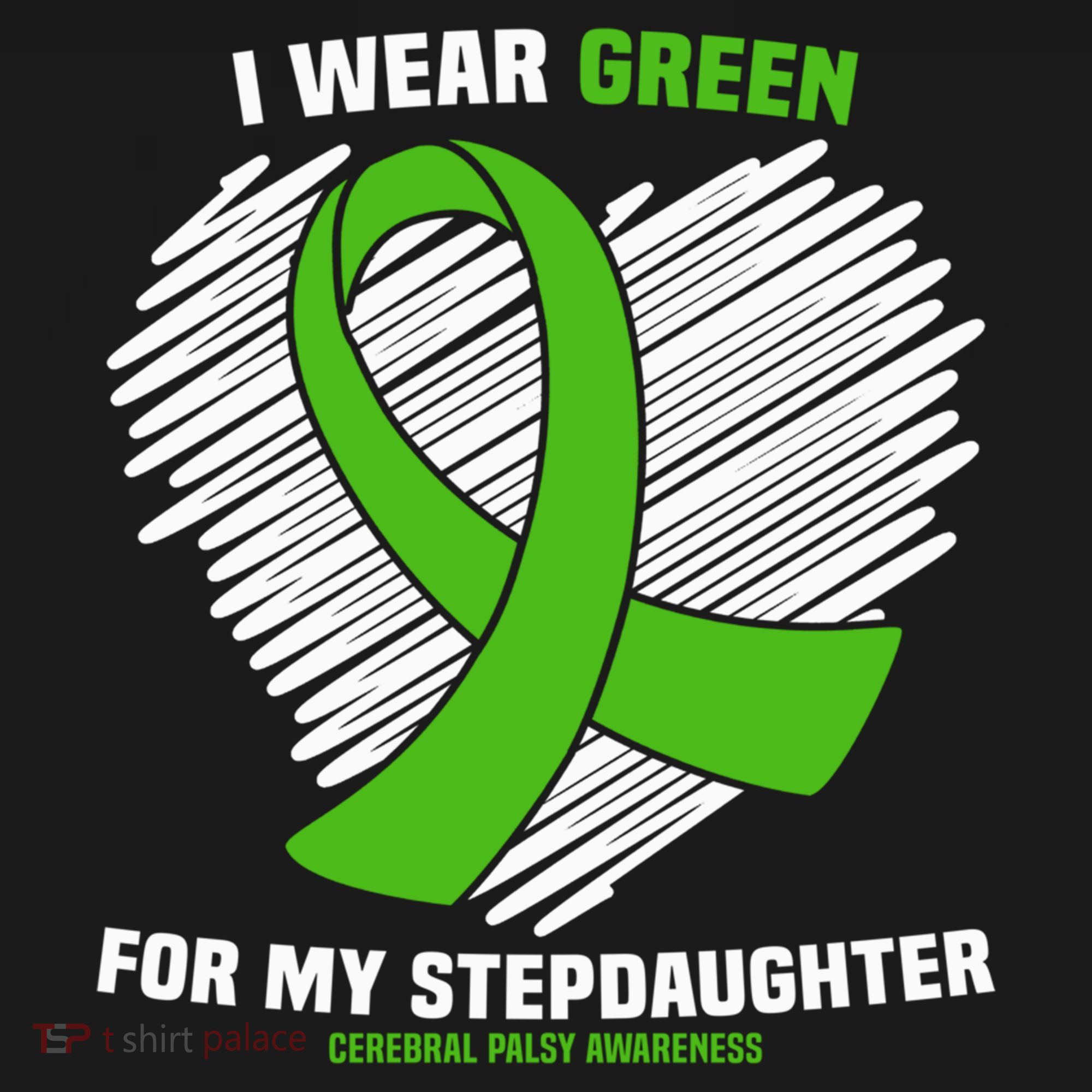 I Wear Green For My Stepdaughter Cerebral Palsy Awareness Funny Gift Women's Hoodie